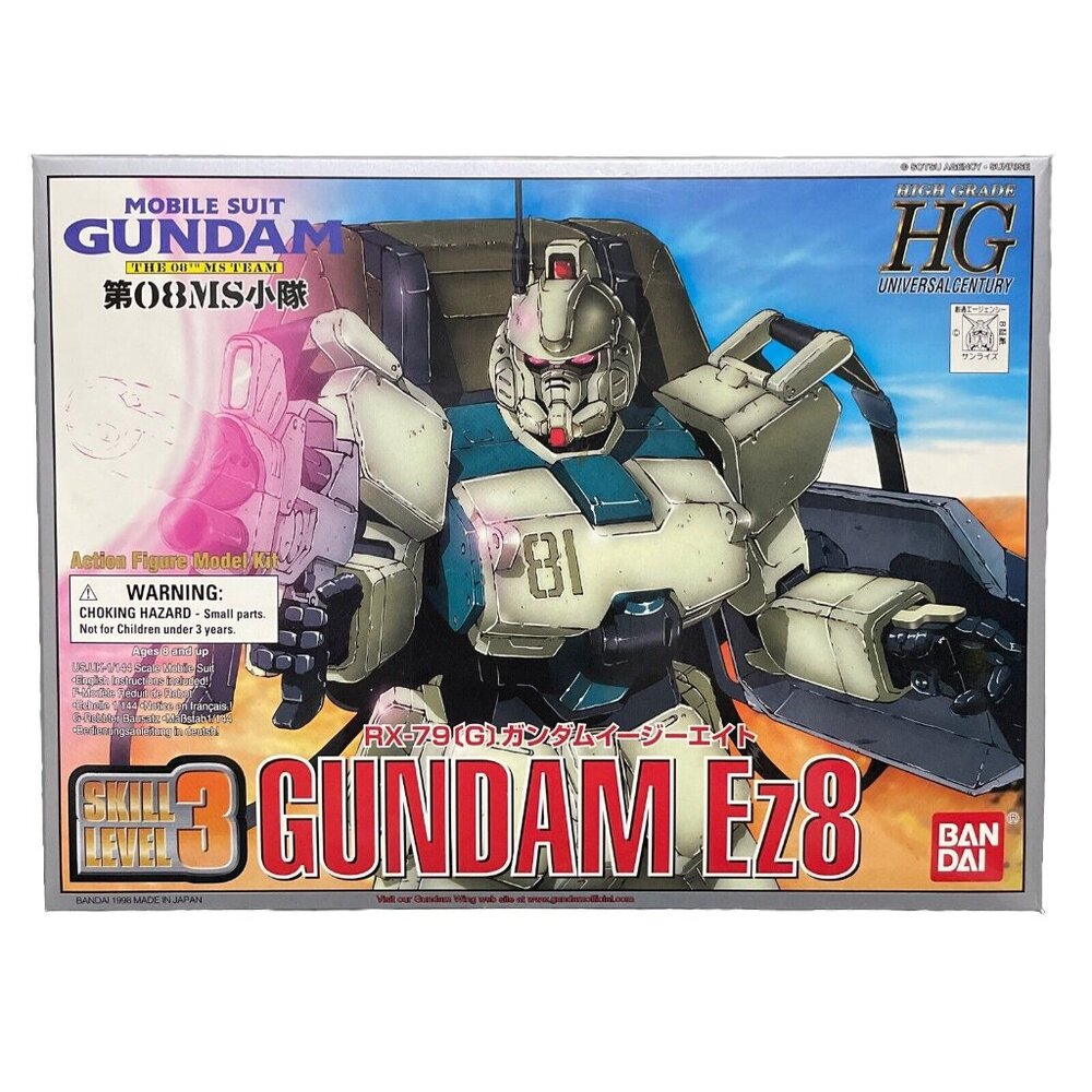 GUNDAM Ez8 HG 1/144 Model RX-79 MOBILE SUIT GUNDAM 08th MS TEAM Bandai 1998 NIB